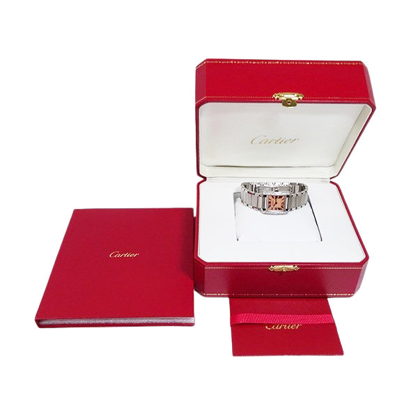 Cartier カルティエ タンクフランセーズSM ピンクシェル W51028Q3/3217
