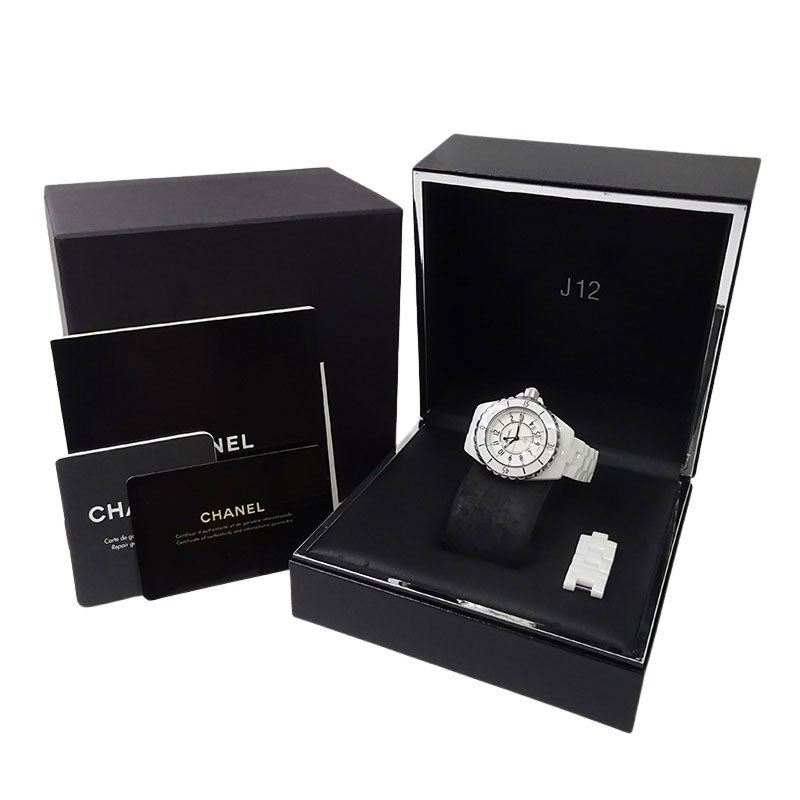 CHANEL シャネル J12 H0968 クォーツ ホワイト セラミック 33mm