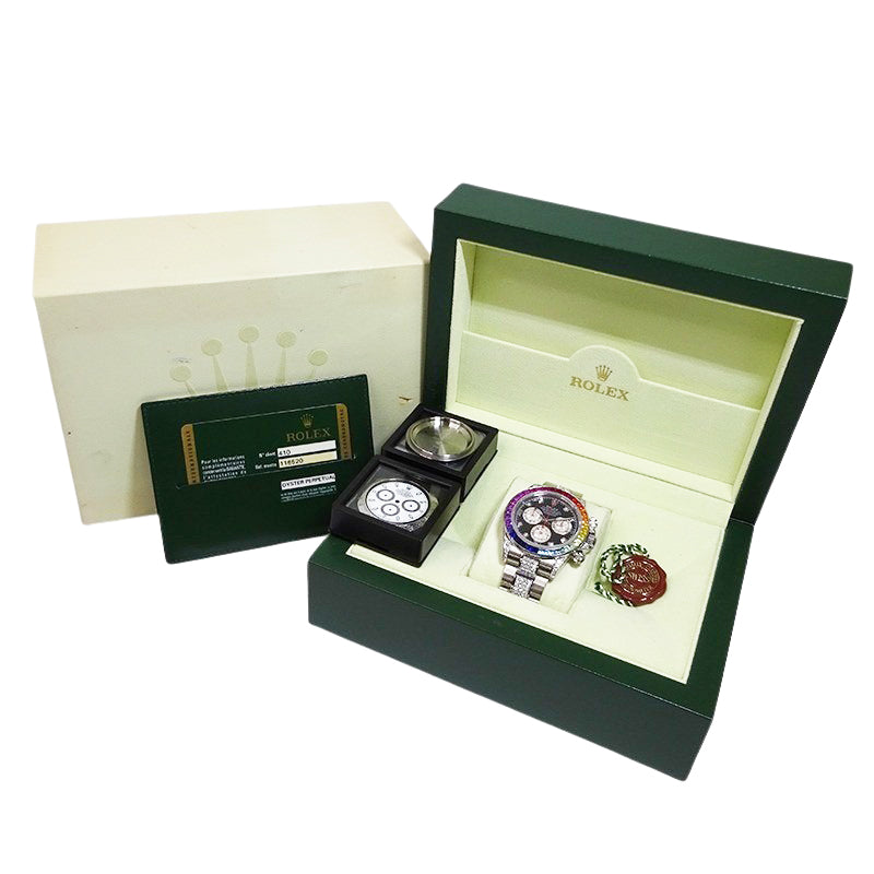 ROLEX ロレックス コスモグラフ デイトナ 116520ベース 116599RBOW レインボーカスタム メンズ 腕時計 【中古】