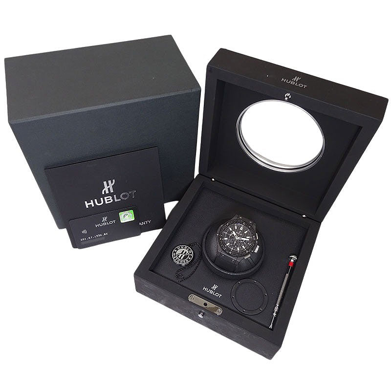 【HUBLOT ウブロ】ビッグバン ブラックマジック アフターブラックダイヤベゼル 301.CI.1770.RX